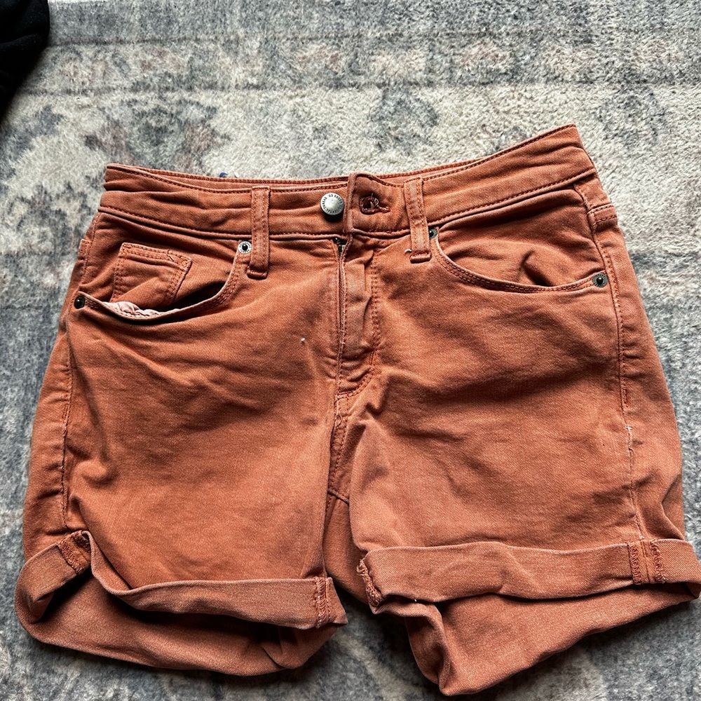 Universal Thread Brown Jean Shorts Mid-Length